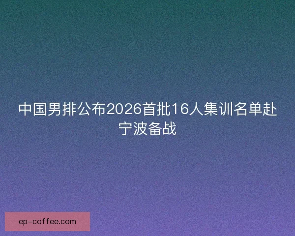 中国男排公布2026首批16人集训名单赴宁波备战